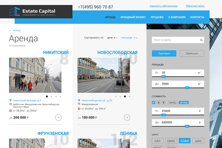 Аренда недвижимости для бизнеса