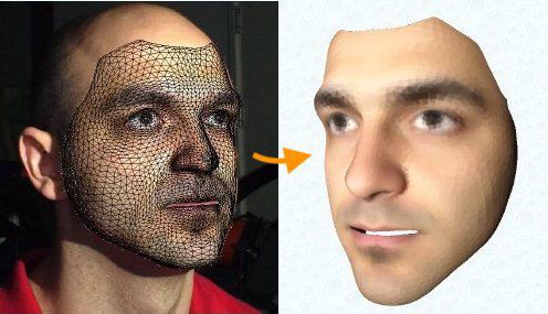 Нейросеть создающая 3D модель лица по фотографии