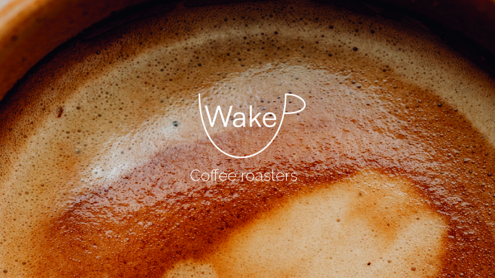 Логотип для кофейни WakeUP