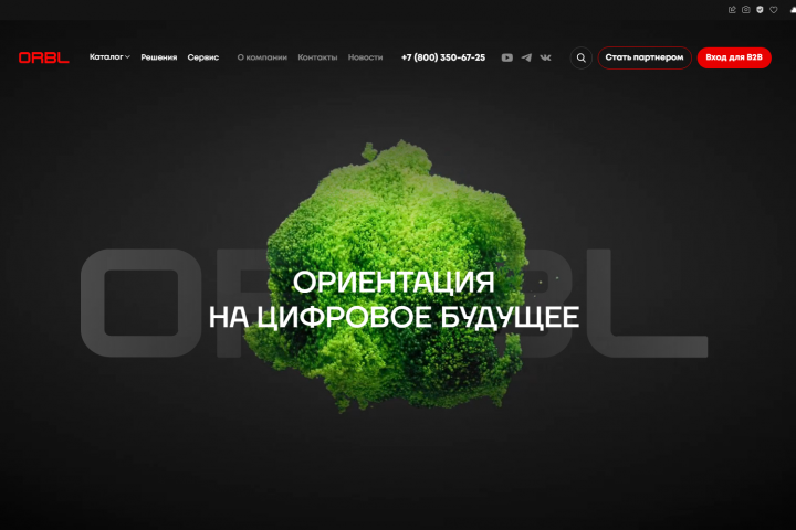 Разработка сайта orbl (1C-Битрикс)
