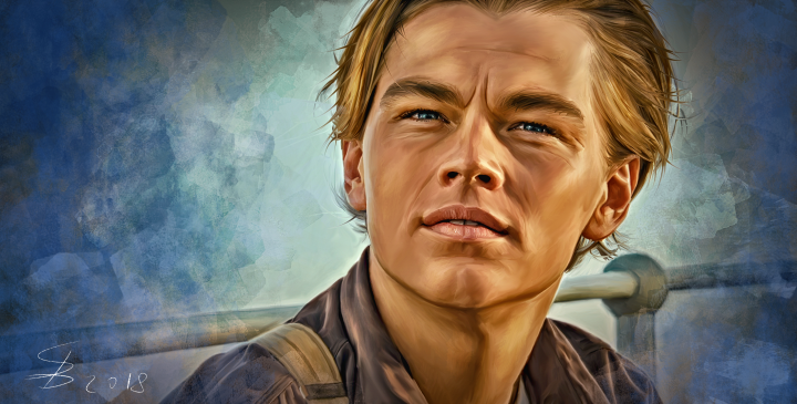 Titanic movie illustration.