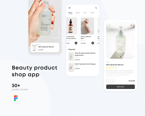 Дизайн приложения FeelUNIQUE (Косметика)