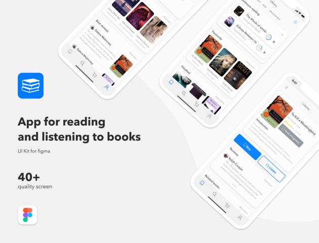 Дизайн приложения Ibook (Чтение книг)