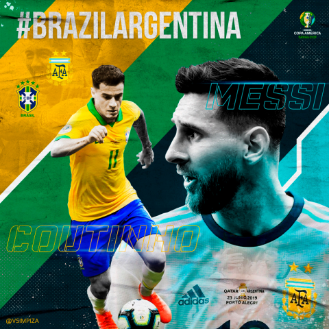 Digital art #BRAZILARGENTINA