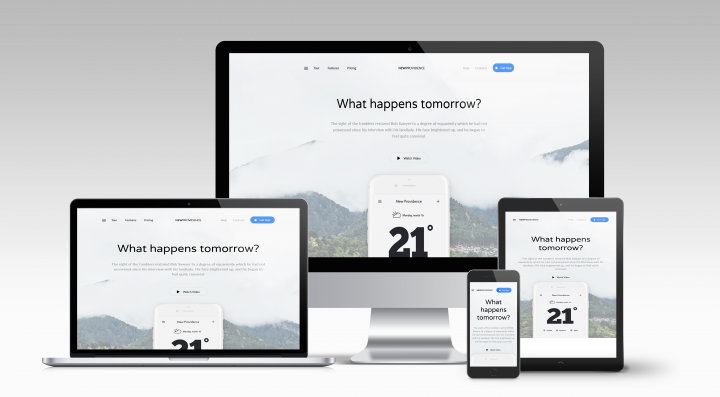 Landing Page для компании NewProvidence на CMS ModX