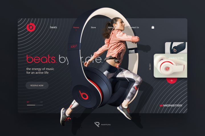 Дизайн магазина Beats