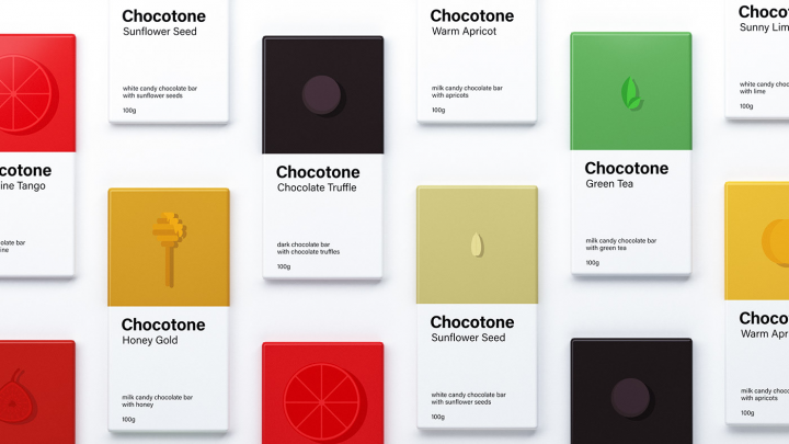Chocotone. Candy chocolate bars.
