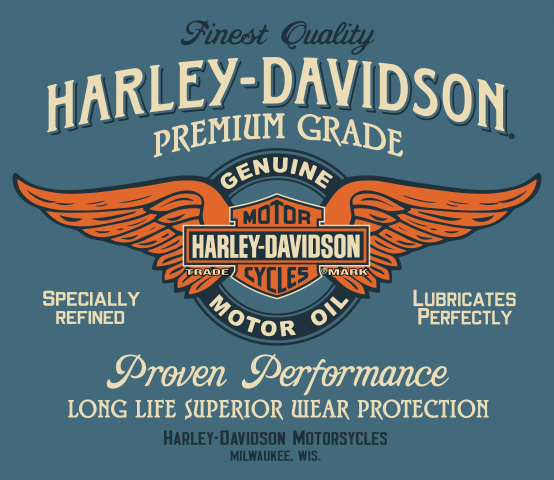 Растр в вектор (Harley) печать наклеек