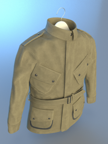 Low-poly ассет одежды