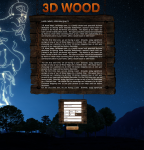 Макет для шрифта 3D WOOD