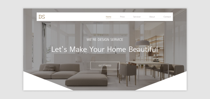 Landing Page для студии дизайна интерьера