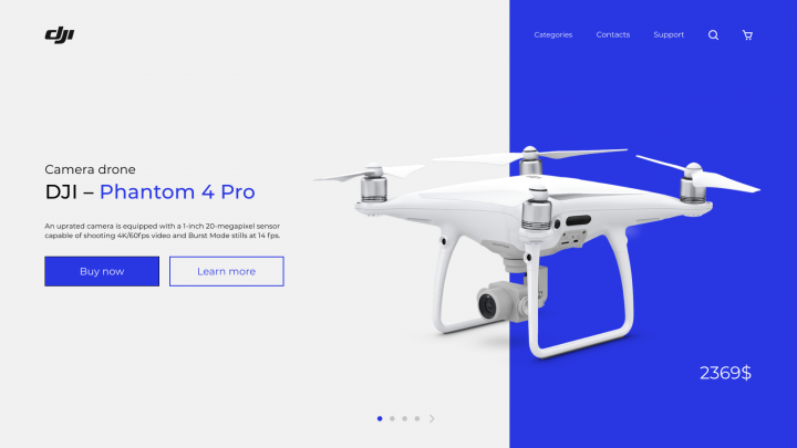 Сайт DJI