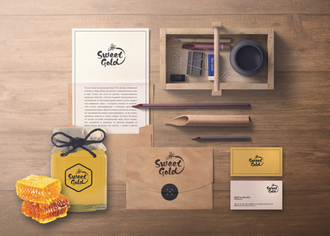Фирменный стиль ТМ Sweet Gold