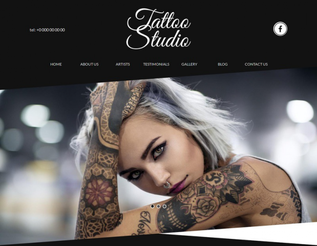 Тату студия (Landing Page)