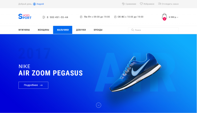 Sport Shoes интернет- магазин спортивной обуви