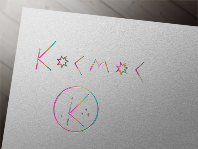 Логотип для художественной школы «Космос»