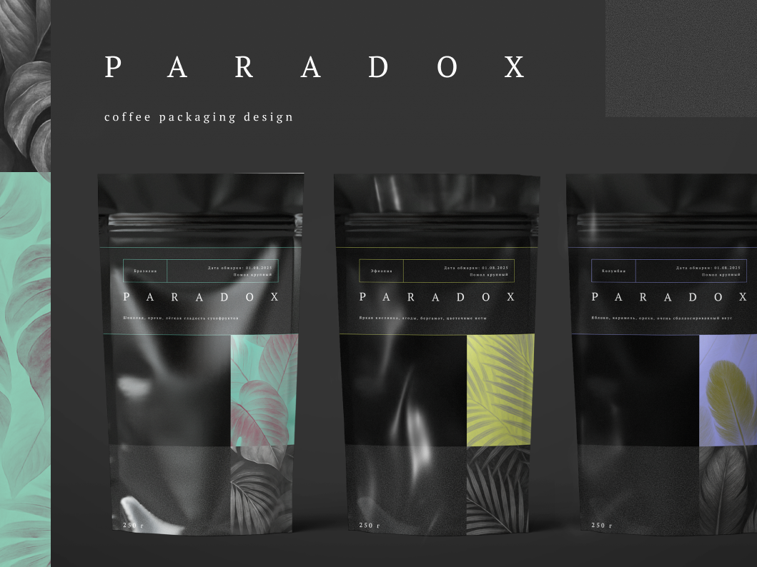 Фирменный стиль кофе Paradox