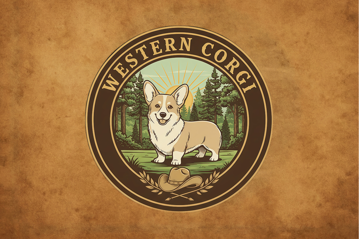 Логотип для питомника Western Corgi