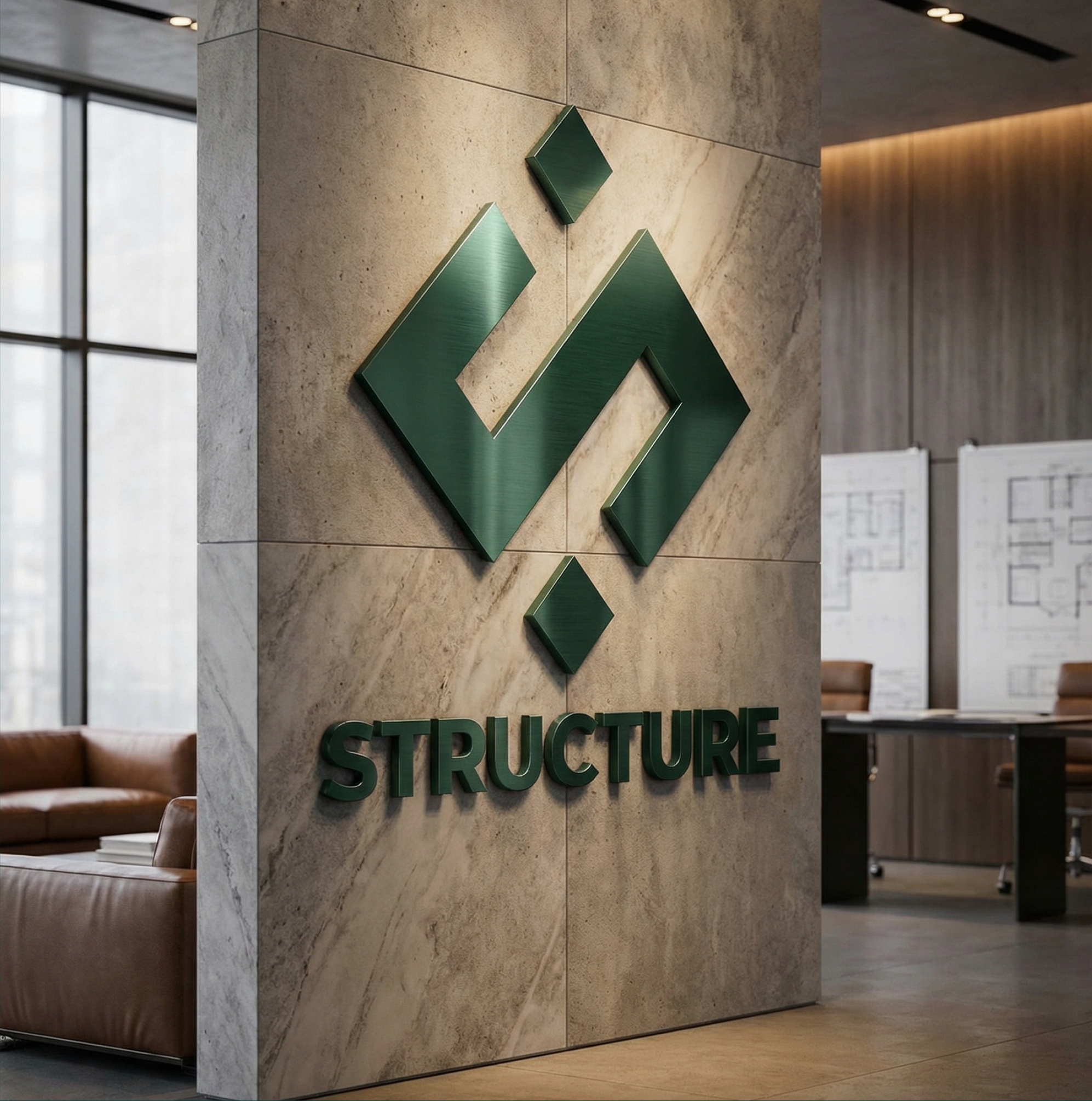 Логотип для архитектурной компании Structure