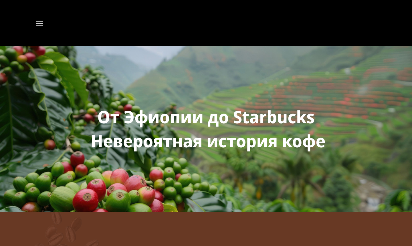 Лонгрид | От Эфиопии до Starbucks
