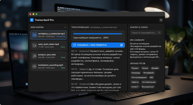 ContentVault AI: Локальная система архивации, транскрибации и AI-анализа медиа