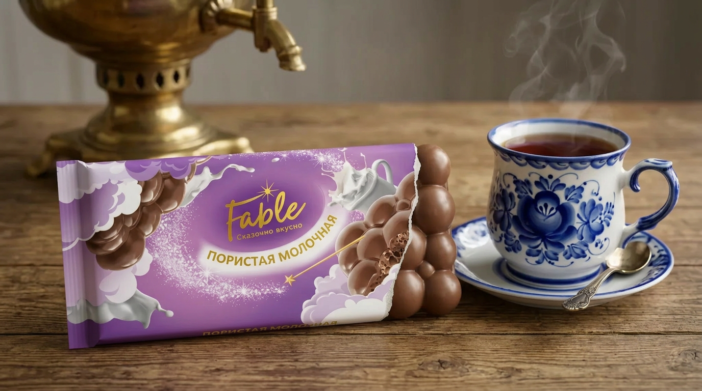 Дизайн упаковки для линейки шоколада "Fable"