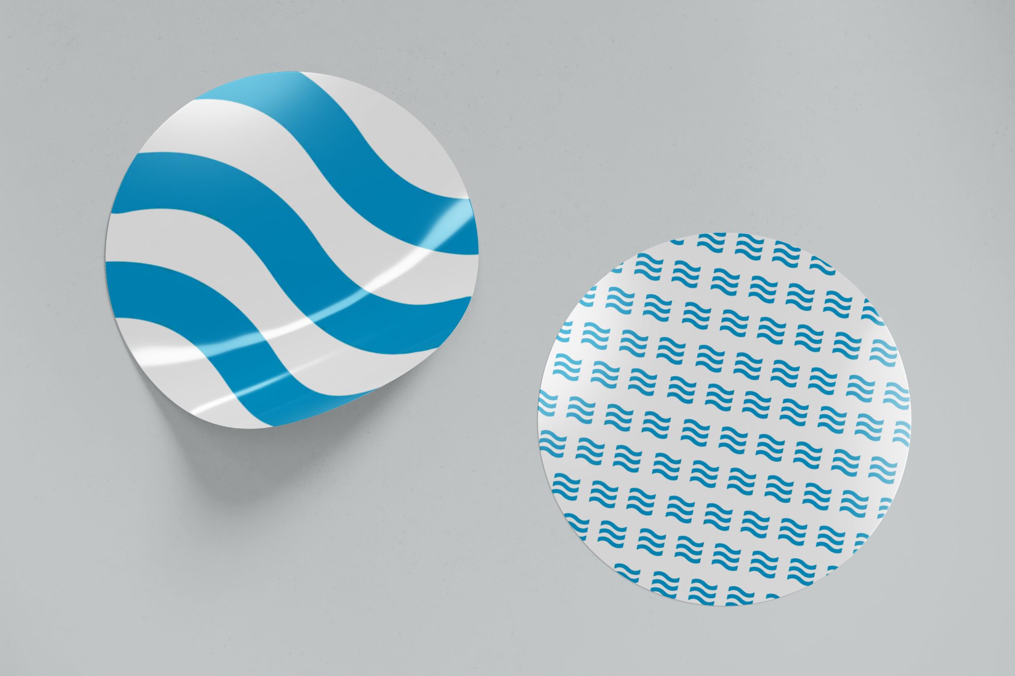 Round Stickers Mockup, Front View.png