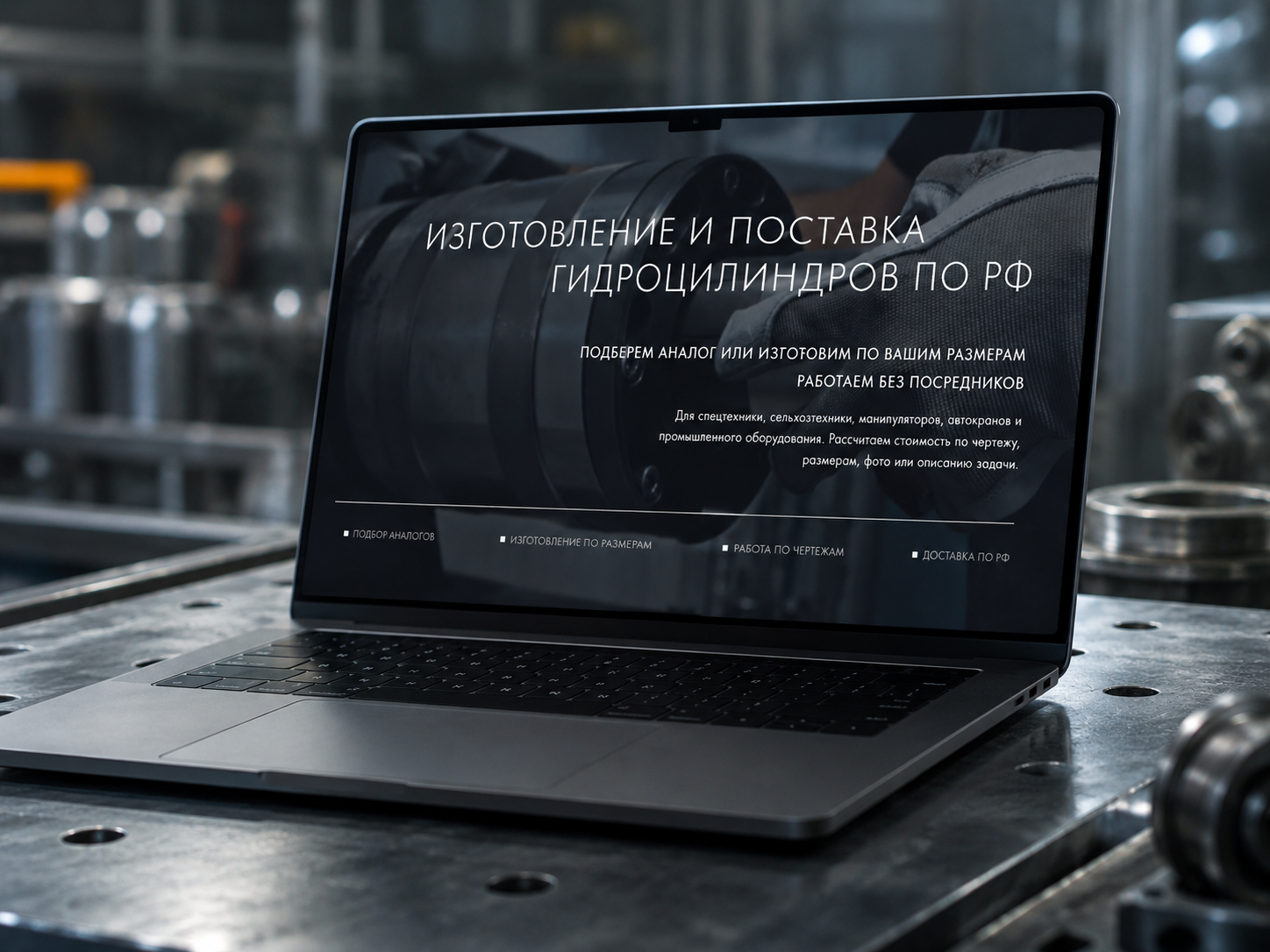 Премиальный B2B-лендинг для промышленной компании