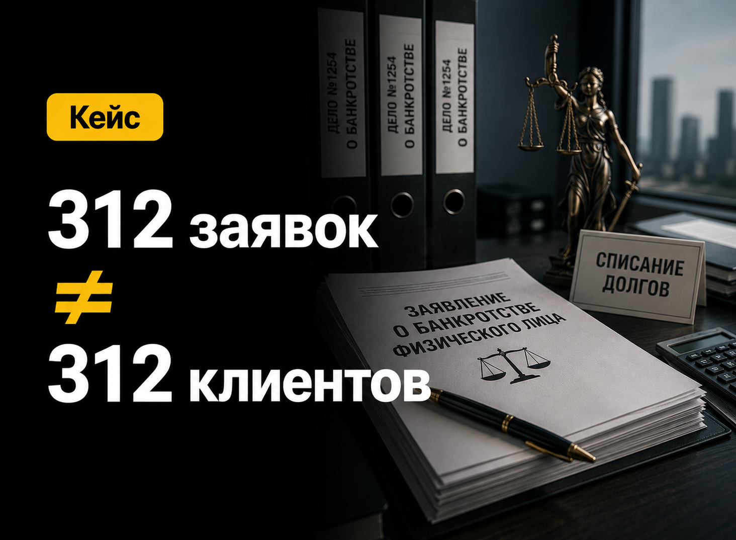 Кейс: как увеличить количество целевых обращений на 29% в нише банкротства физических лиц, сократив число заявок