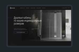 Дизайн сайта по душевым кабинам