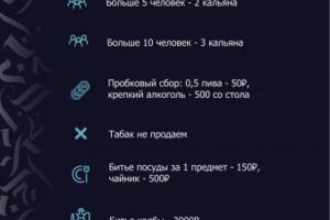 Разработка правил бара "Fox"