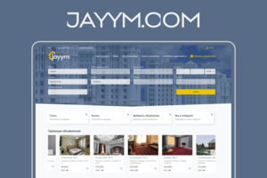 Jayym - cайт доска-объявлений для сферы недвижимости