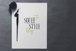 разработка текстового логотипа для блога "the Squee Style blog"