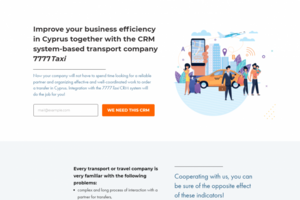 Создание сайта под ключ на Tilda - Лендинг по презентации CRM си