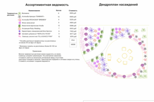 Цветник 4 эскизного ландшафтного проекта В