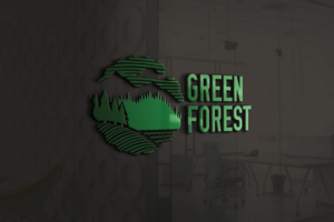 Логотип бренда угля "Green Forest"