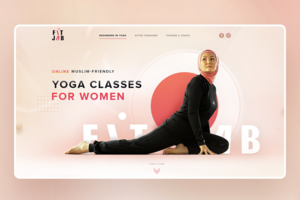 Landing page по мусульманской йоге "Fitjab"