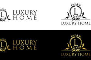 Логотип Luxury Home для сайта недвижимости
