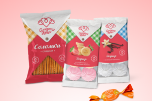 Логотип и упаковка для торговой марки «Сладкая Душа».