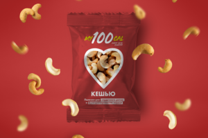 Создание логотипа и упаковки для орехов  "My100cal"