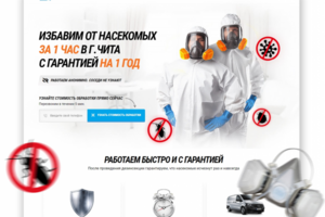 Лендинг по дезинфекции г. Чита