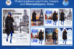 Женская одежда. Пуховик. Зима 2022-2023