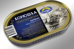 Этикетка для корюшки ТМ Охотоморье
