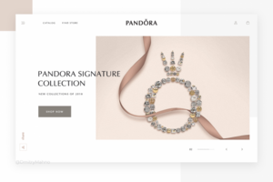 Сайт для ювелирной сети Pandora