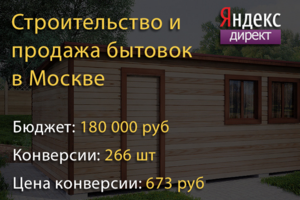 Строительство и продажа бытовок в Москве - Яндекс Директ