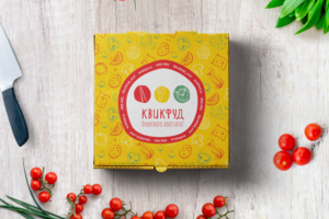 Дизайн коробки для пиццы «Квикфуд»