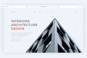 Landing Page для студии архитектуры и дизайна