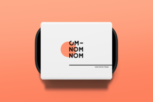 Разработка брендинга для доставки еды OM NOM NOM