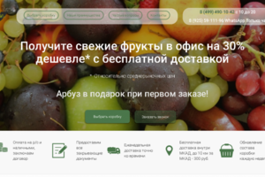 Лендинг для тестирования ниши