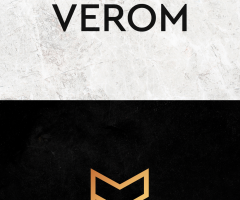 дизайн логотип строительной компании "VEROM"